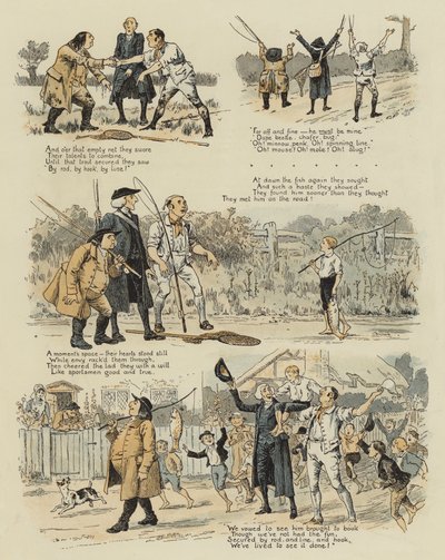 Iso vanha taimen (chromolitho) tekijältä John Charles Dollman